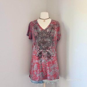 Vintage y2k Harley Davidson Grunge Biker Tee